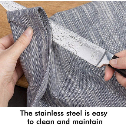 6-Piece: Aicok German Stainless Steel Kitchen Knife Set DailySale