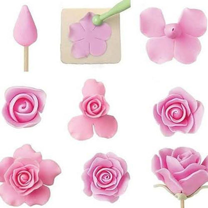 6-Piece: Baking Mold Fondant Cake Sugarcraft Rose Flower Cookie DailySale