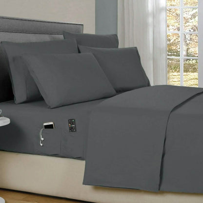 6-Piece: Bamboo Smart Sheet Set With Storage Pocket DailySale