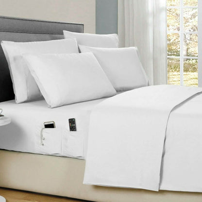 6-Piece: Bamboo Smart Sheet Set With Storage Pocket DailySale