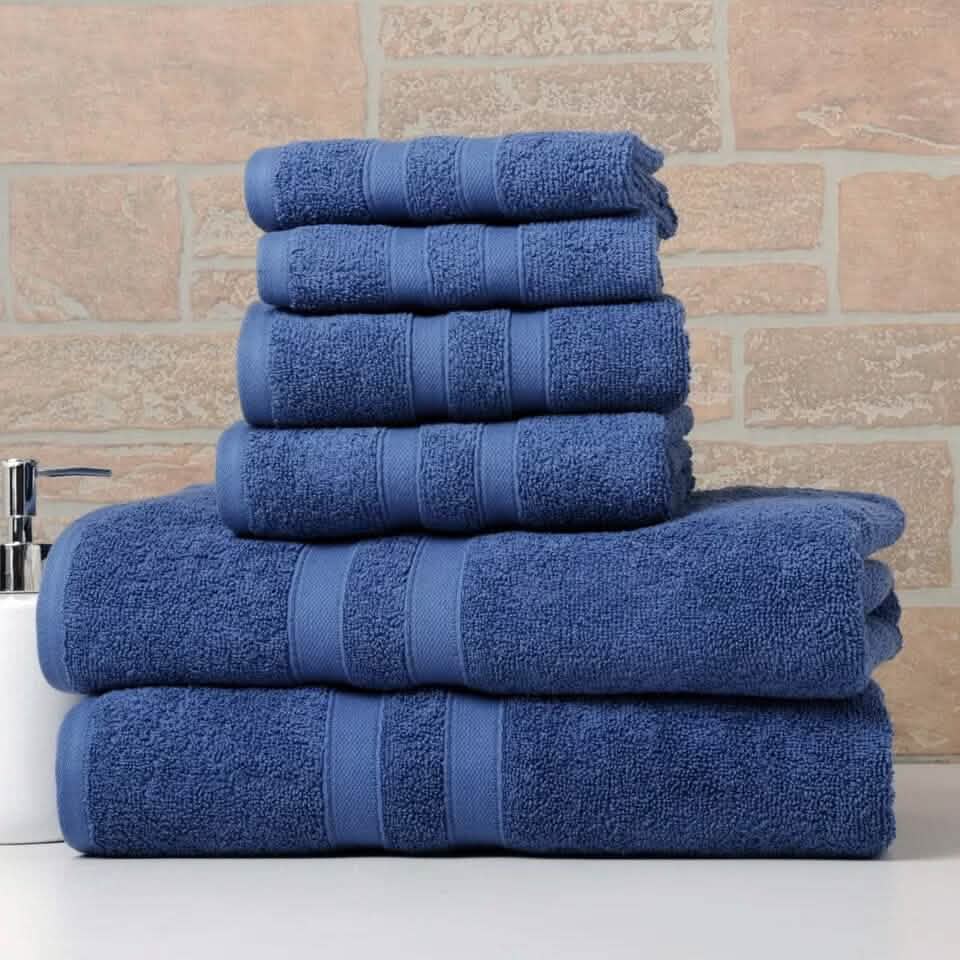 6-Piece Bibb Home Absorbent 100% Egyptian Cotton Towel Set DailySale