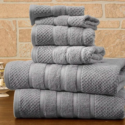 6-Piece Bibb Home Absorbent 100% Egyptian Cotton Towel Set DailySale