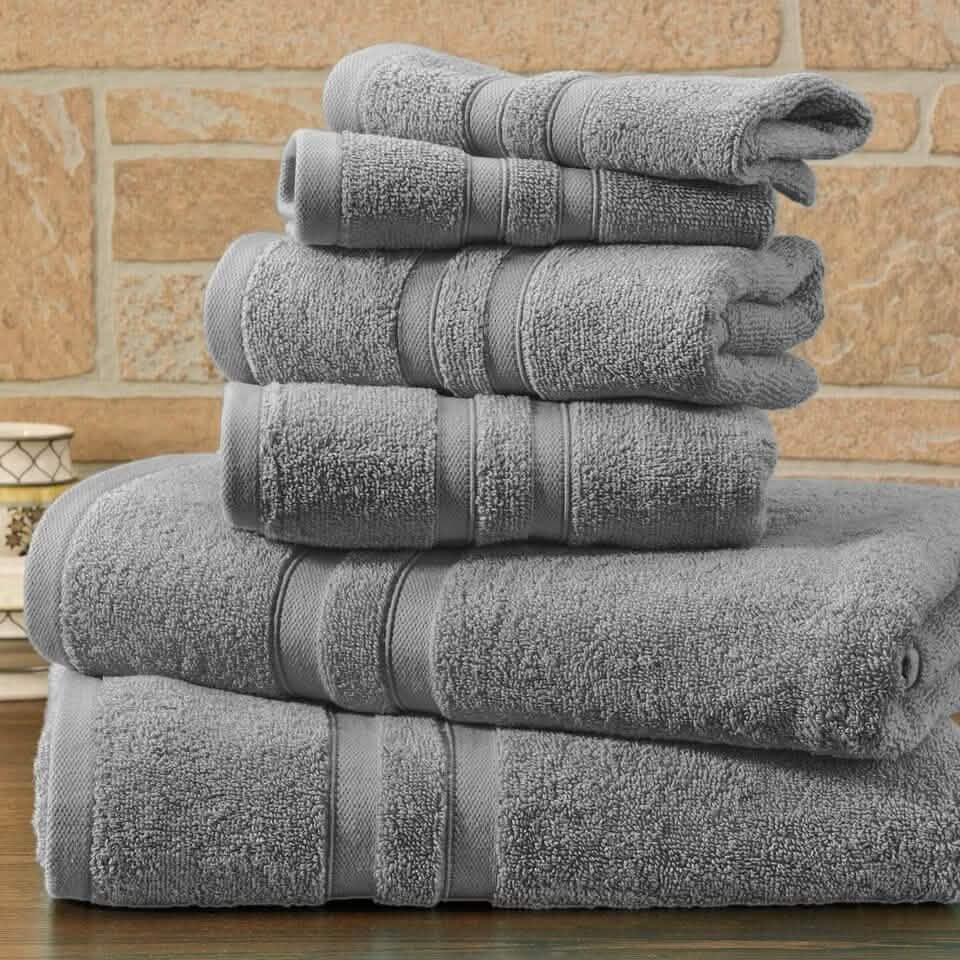 6-Piece Bibb Home Absorbent 100% Egyptian Cotton Towel Set DailySale