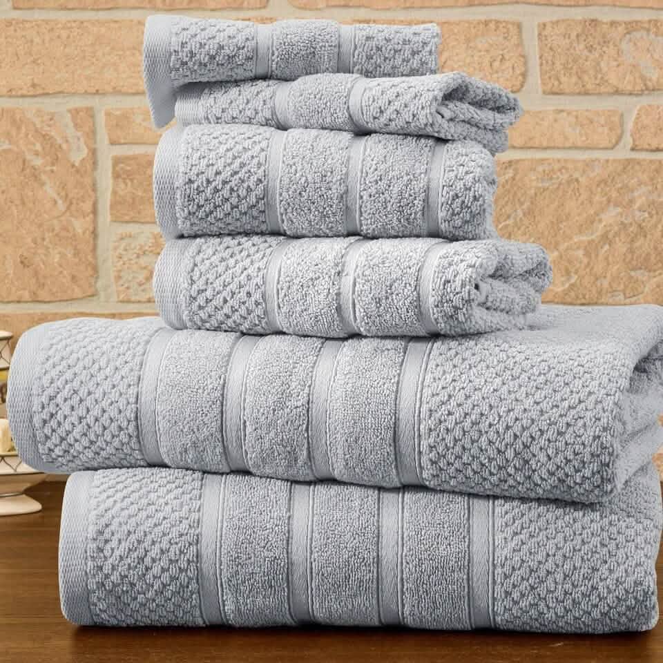 6-Piece Bibb Home Absorbent 100% Egyptian Cotton Towel Set DailySale