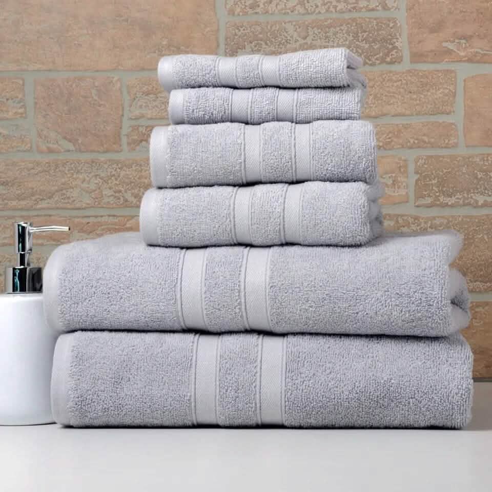 6-Piece Bibb Home Absorbent 100% Egyptian Cotton Towel Set DailySale