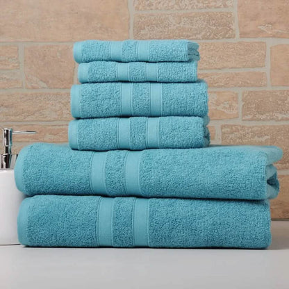 6-Piece Bibb Home Absorbent 100% Egyptian Cotton Towel Set DailySale