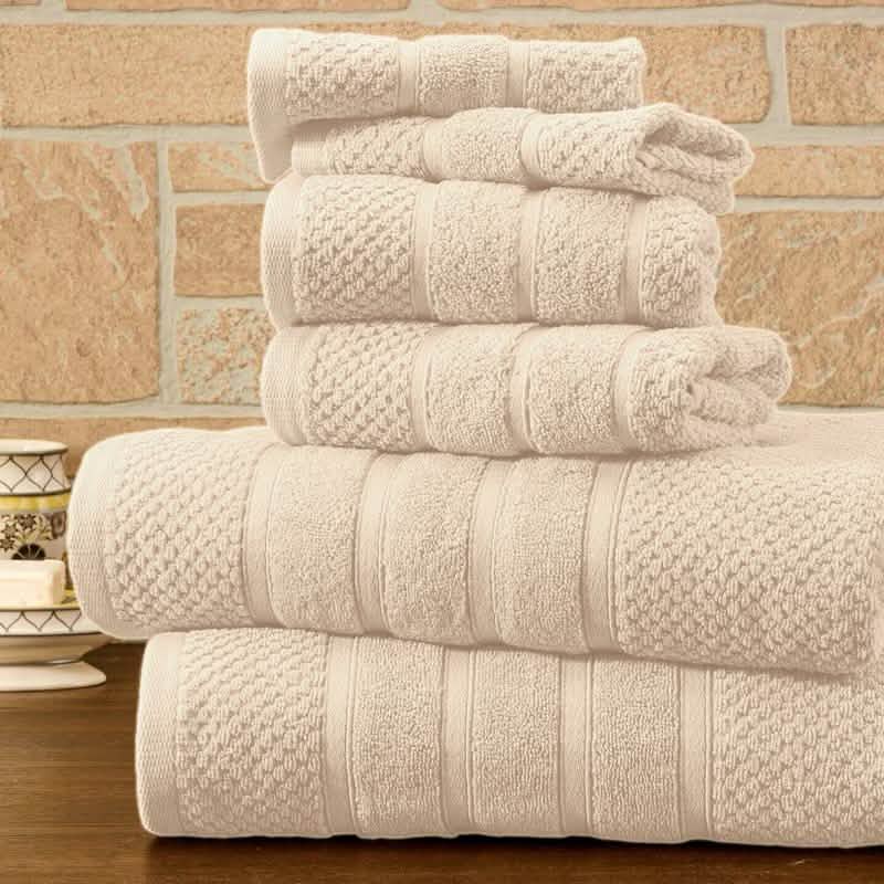 6-Piece Bibb Home Absorbent 100% Egyptian Cotton Towel Set DailySale