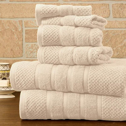 6-Piece Bibb Home Absorbent 100% Egyptian Cotton Towel Set DailySale