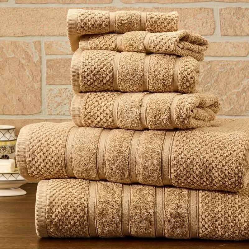 6-Piece Bibb Home Absorbent 100% Egyptian Cotton Towel Set DailySale