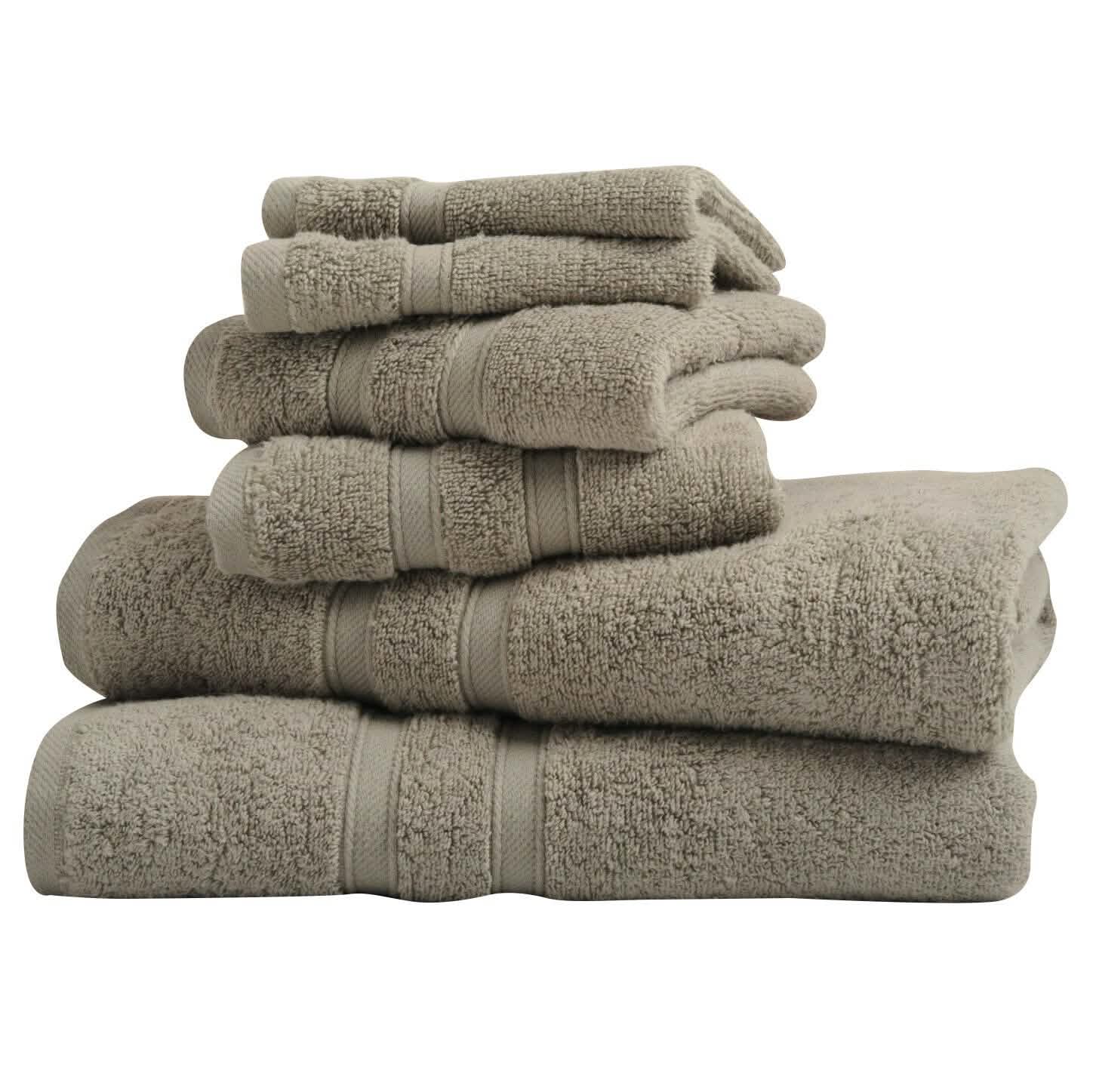 6-Piece: Bibb Home Zero Twist Egyptian Cotton Towel Set DailySale