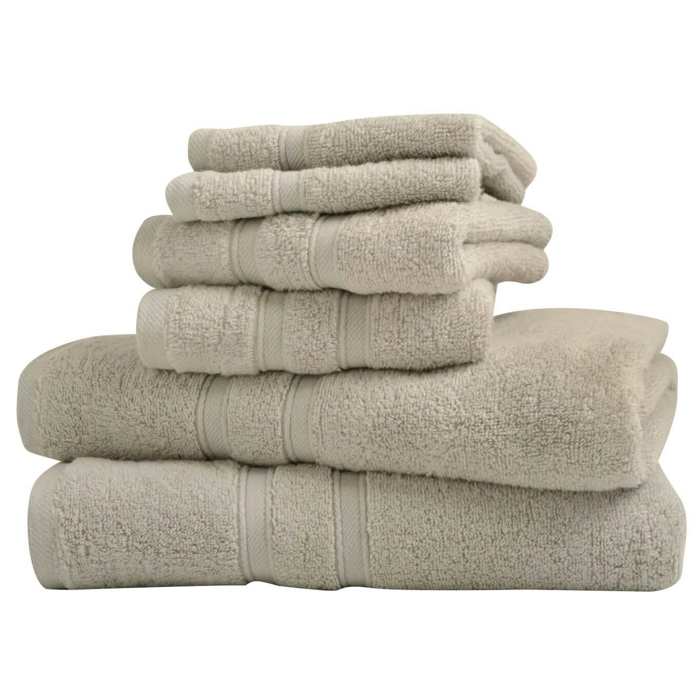 6-Piece: Bibb Home Zero Twist Egyptian Cotton Towel Set DailySale