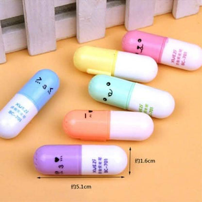 6-Piece: Cute Pill Shape Mini Highlighter Marker DailySale