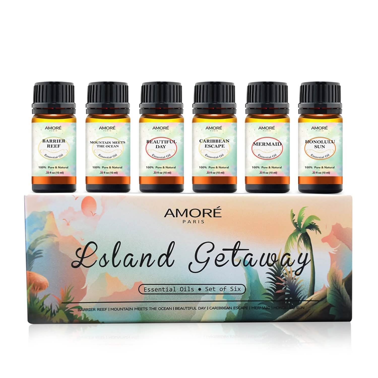 6-Piece: Island Gateway Pure Aromatherapy Essential Oil Set DailySale