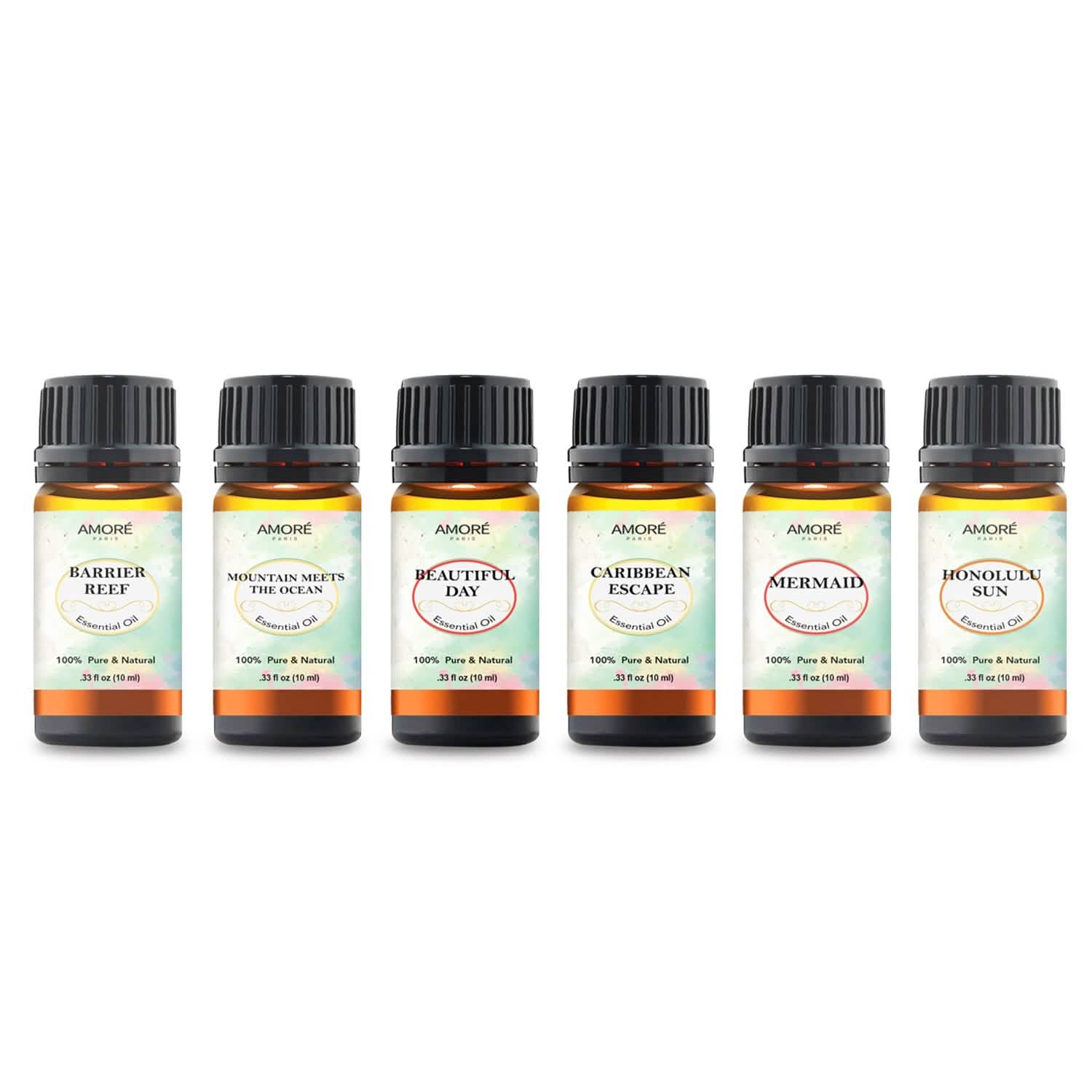 6-Piece: Island Gateway Pure Aromatherapy Essential Oil Set DailySale