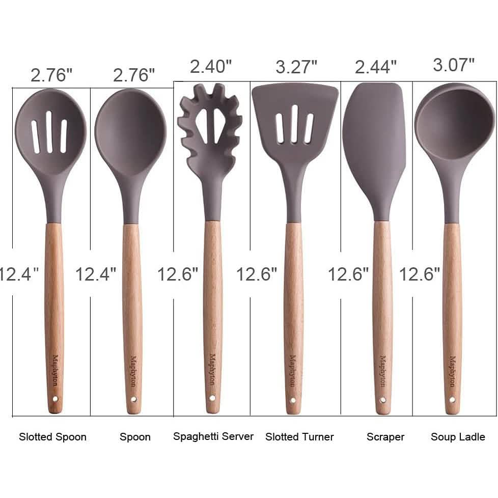 6-Piece: Maphyton Nonstick Silicone Cooking Utensils Set DailySale