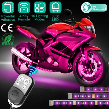 6-Piece: Motorcycle LED Light Strips DailySale