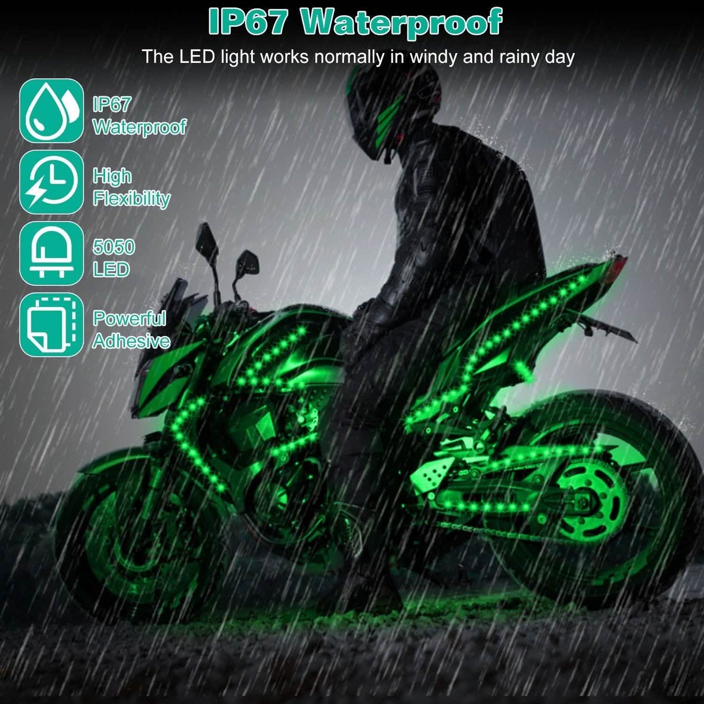 6-Piece: Motorcycle LED Light Strips DailySale