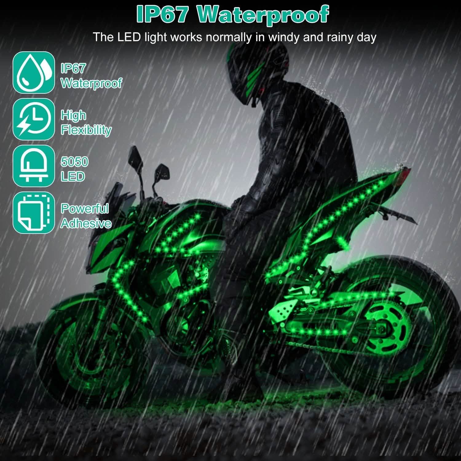 6-Piece: Motorcycle LED Light Strips DailySale