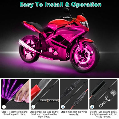 6-Piece: Motorcycle LED Light Strips DailySale