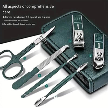 6-Piece: Nail Clipper Set with Zipper Travel Case DailySale