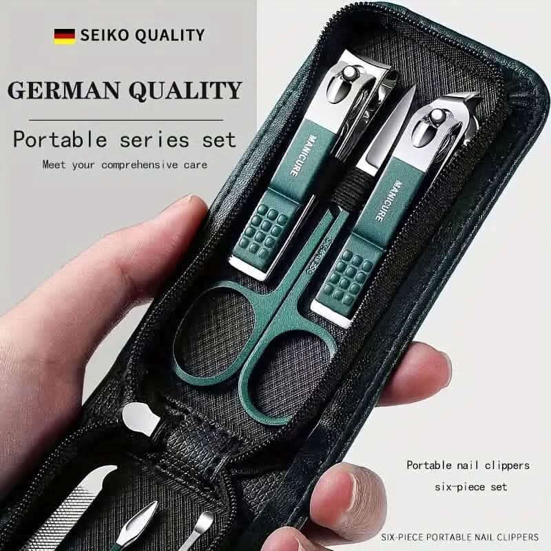 6-Piece: Nail Clipper Set with Zipper Travel Case DailySale