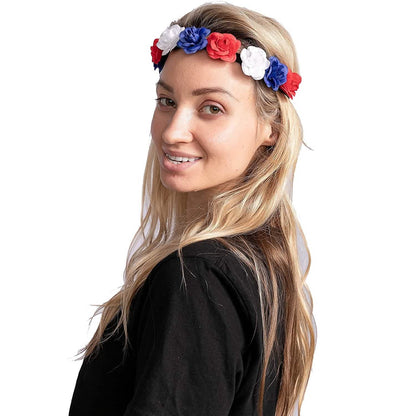 6-Piece: Patriotic Flower Headbands DailySale