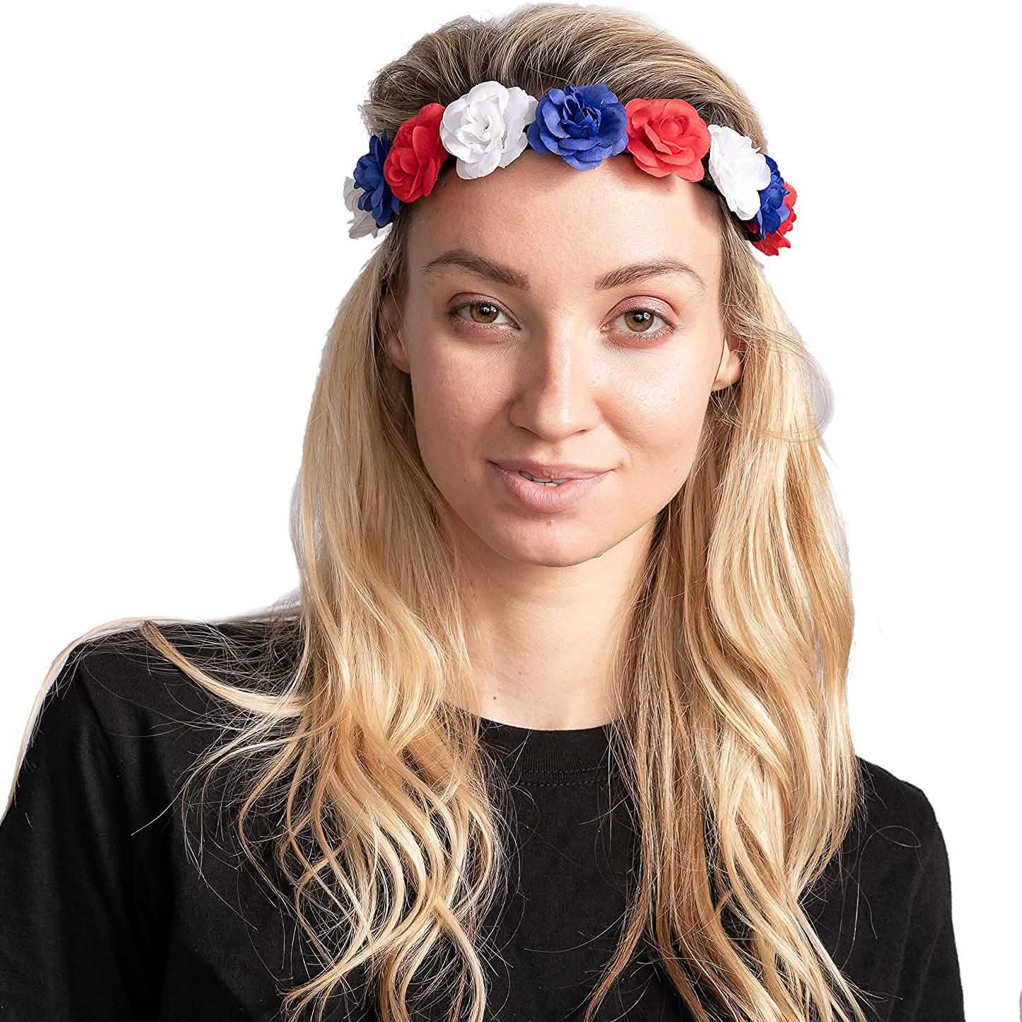 6-Piece: Patriotic Flower Headbands DailySale