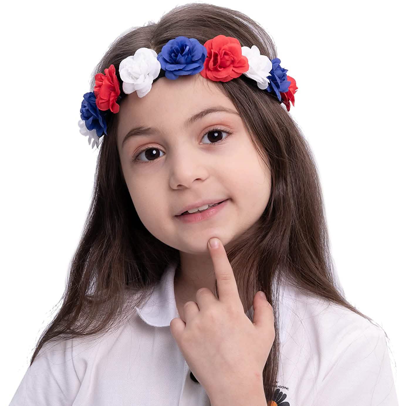 6-Piece: Patriotic Flower Headbands DailySale
