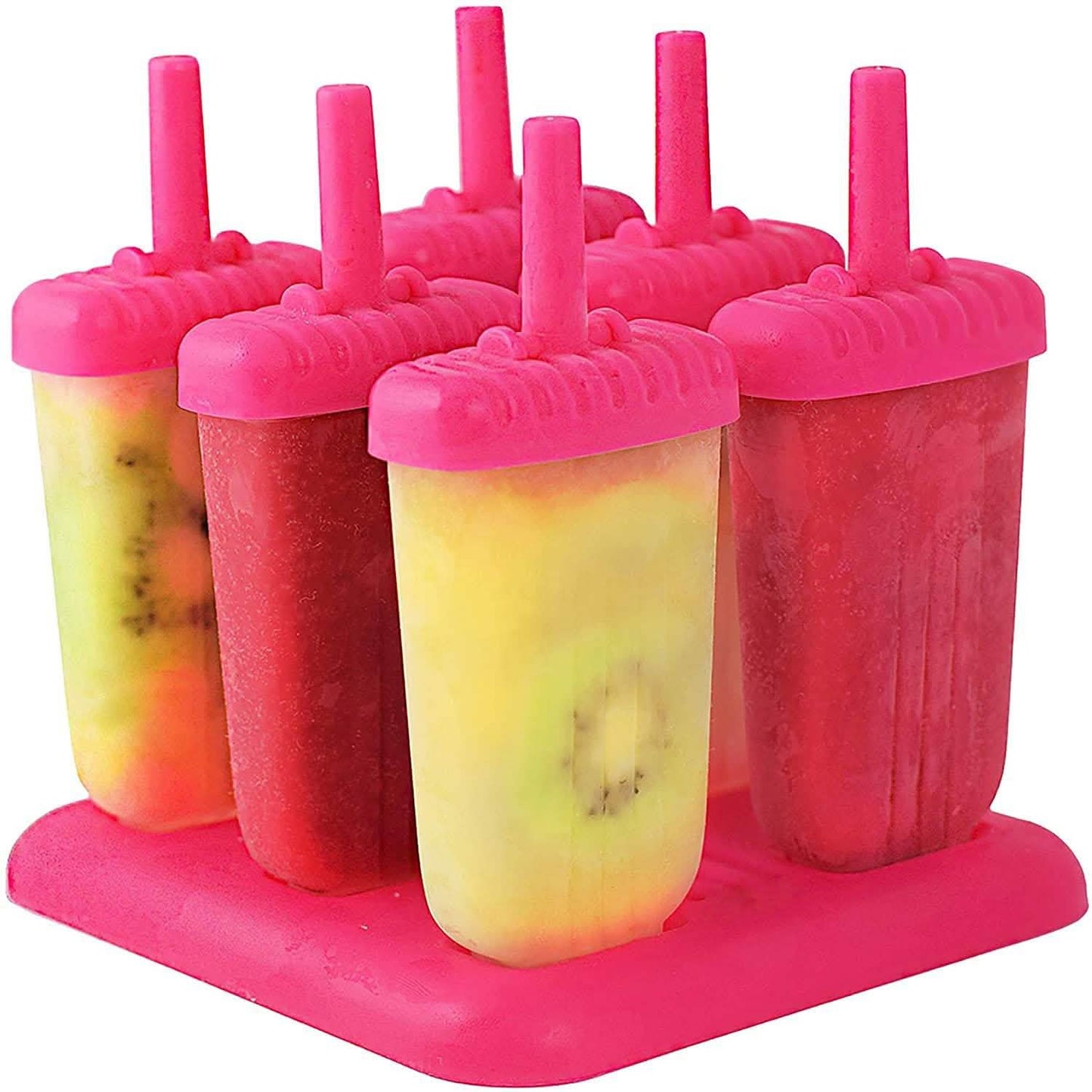 6-Piece: Popsicle Molds Reusable Ice Cream DIY Ice Pop Maker DailySale