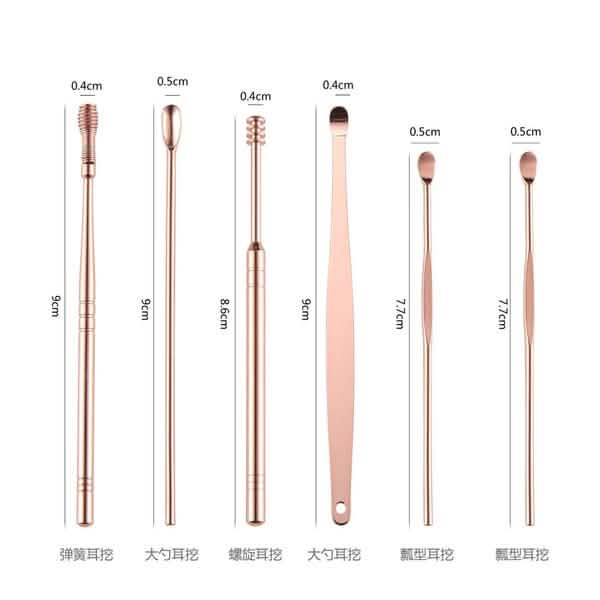 6-Piece: Portable Stainless Steel Ear Pick Set DailySale