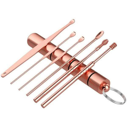 6-Piece: Portable Stainless Steel Ear Pick Set DailySale