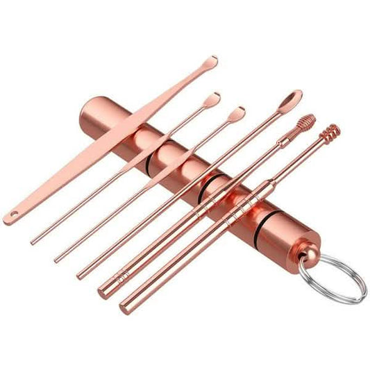 6-Piece: Portable Stainless Steel Ear Pick Set DailySale
