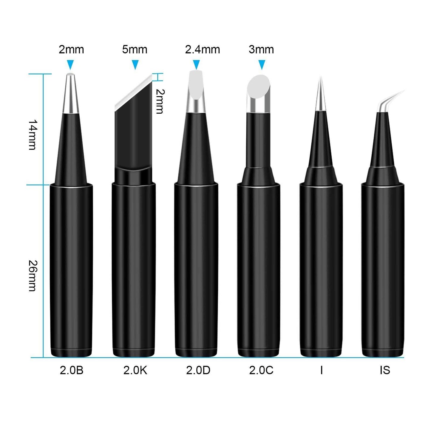 6-Piece Set: 900M-T Series Soldering Iron Tips DailySale