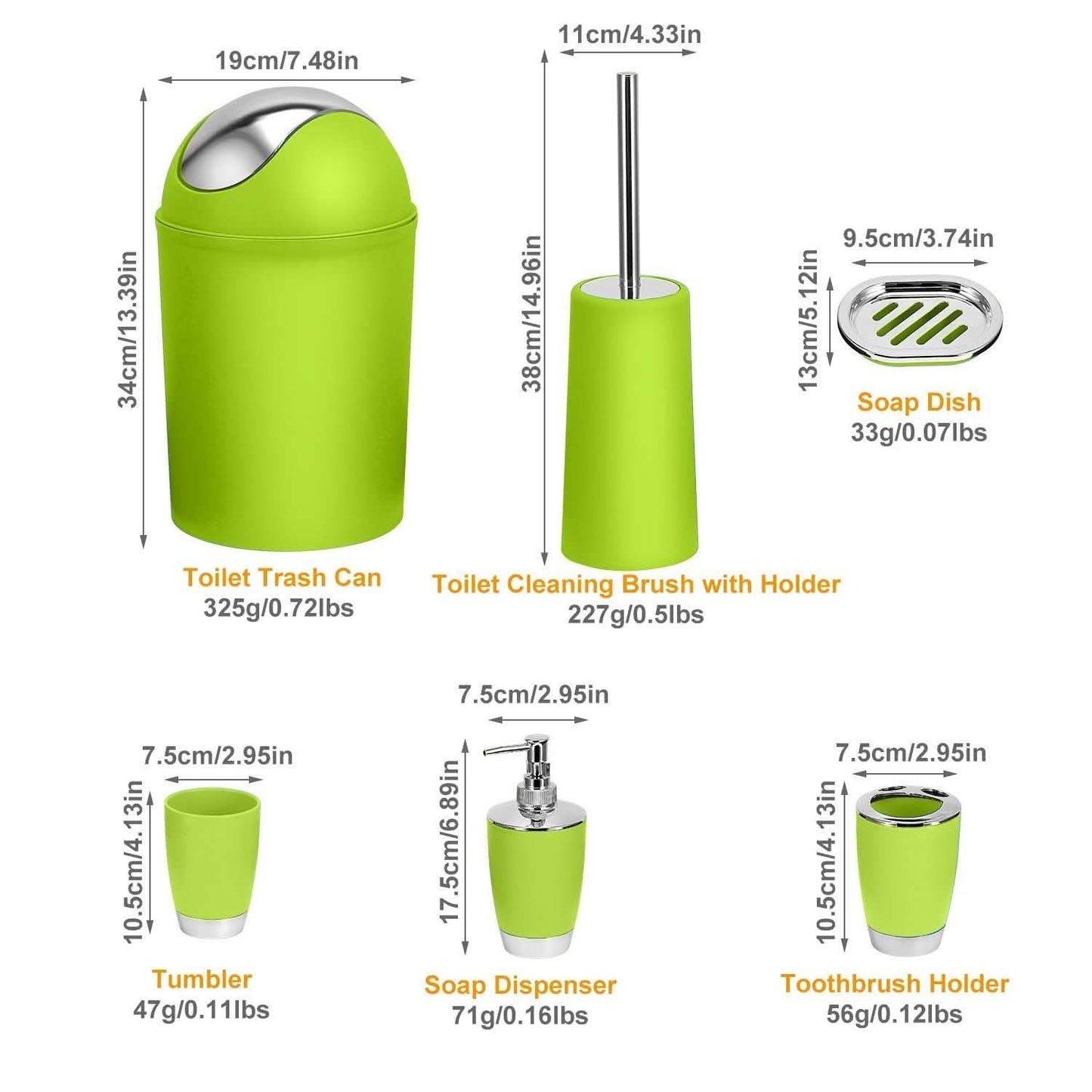 6-Piece Set: Bathroom Accessories DailySale