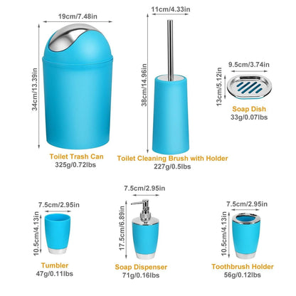 6-Piece Set: Bathroom Accessories DailySale