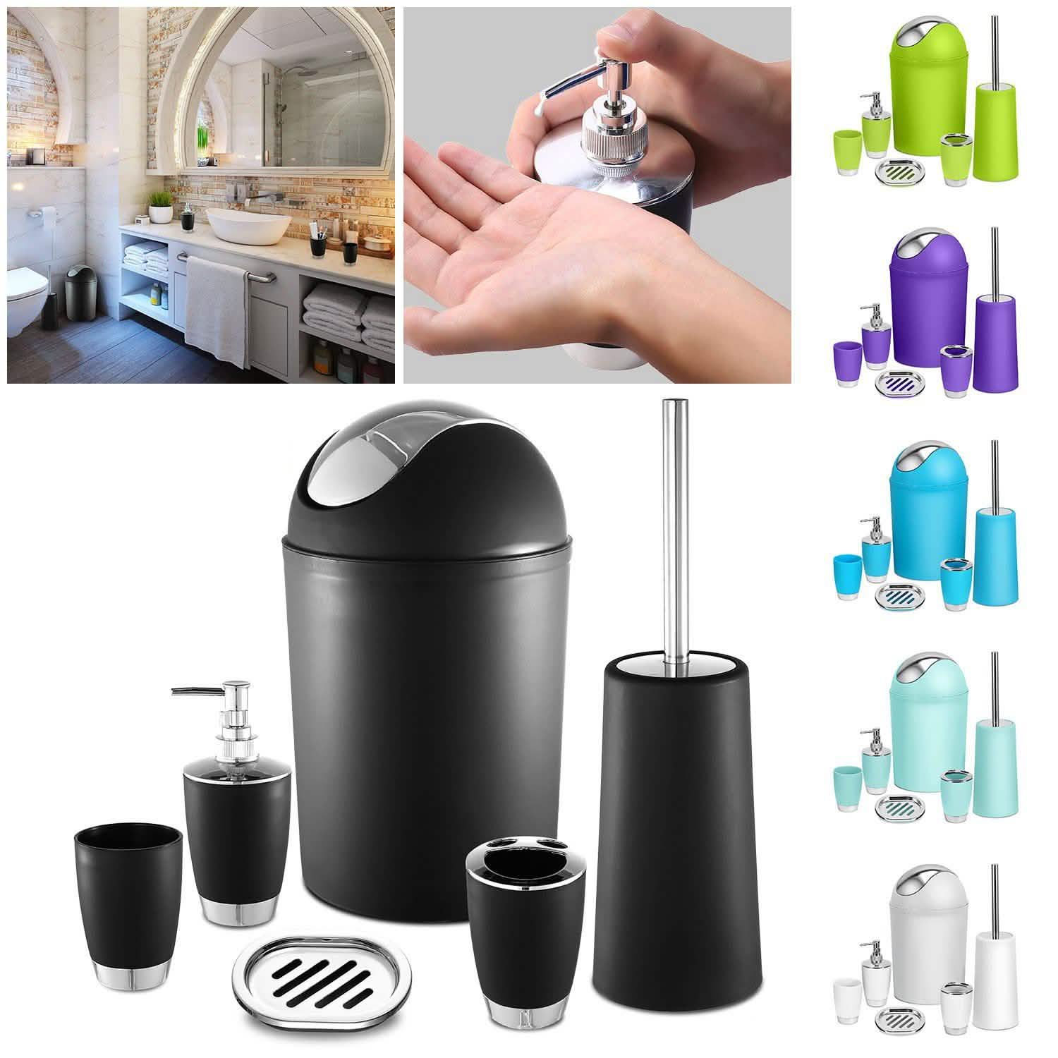 6-Piece Set: Bathroom Accessories DailySale