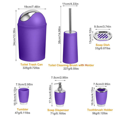 6-Piece Set: Bathroom Accessories DailySale