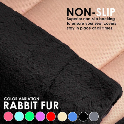 6-Piece Set: Doe16 Faux Rabbit Fur Car Seat Cushions DailySale