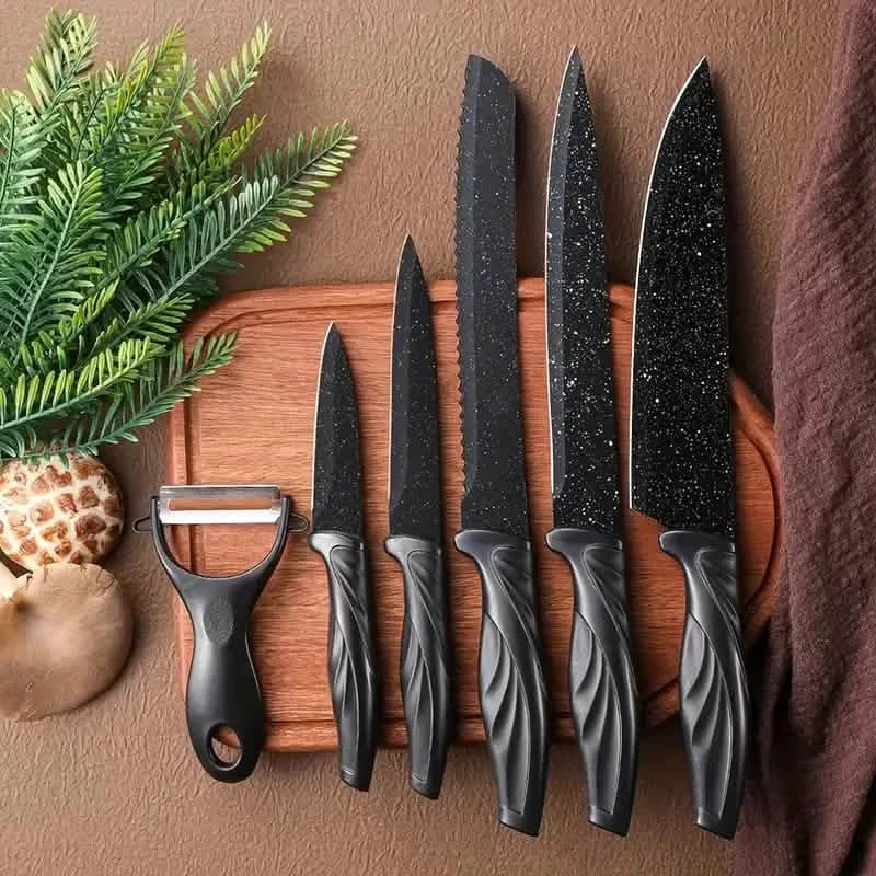 6-Piece Set: High Carbon Stainless Steel Sharp Kitchen Knives DailySale