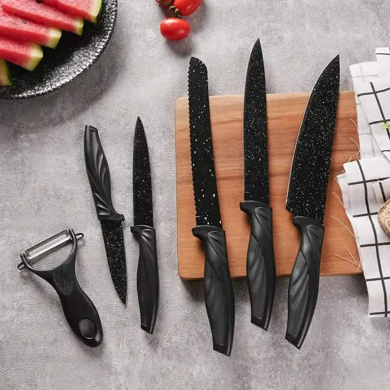 6-Piece Set: High Carbon Stainless Steel Sharp Kitchen Knives DailySale