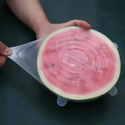 6-Piece Set: Silicone Stretch Lids, Reusable Durable Food Storage Lids DailySale