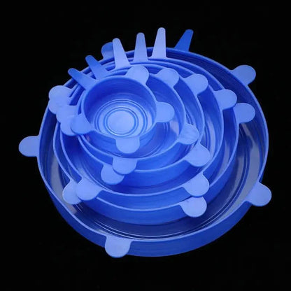 6-Piece Set: Silicone Stretch Lids, Reusable Durable Food Storage Lids DailySale