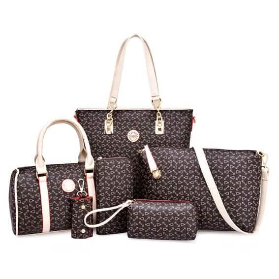6-Piece Set: Women's Shoulder Bags Luxury Totes DailySale