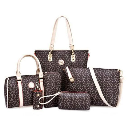 6-Piece Set: Women's Shoulder Bags Luxury Totes DailySale