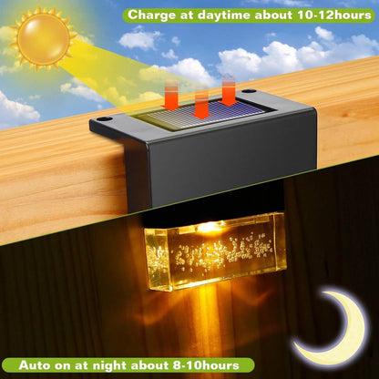 6-Piece: Solar Powered Acrylic Bubbles Decorative Deck Lights DailySale