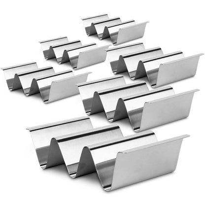 6-Piece: Stainless Steel Taco Holders DailySale