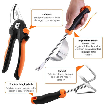 6-Piece: Tacklife Stainless Steel Heavy Duty Garden Tools Set DailySale