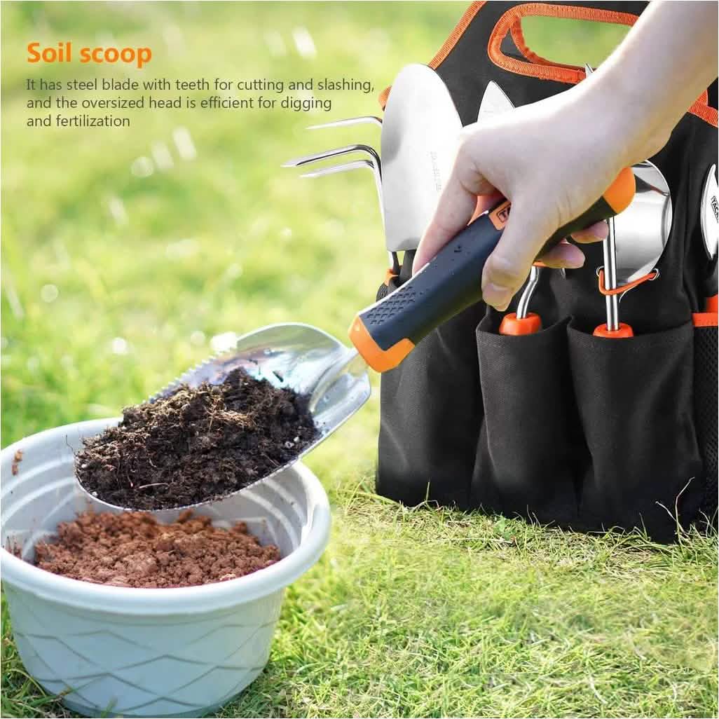 6-Piece: Tacklife Stainless Steel Heavy Duty Garden Tools Set DailySale