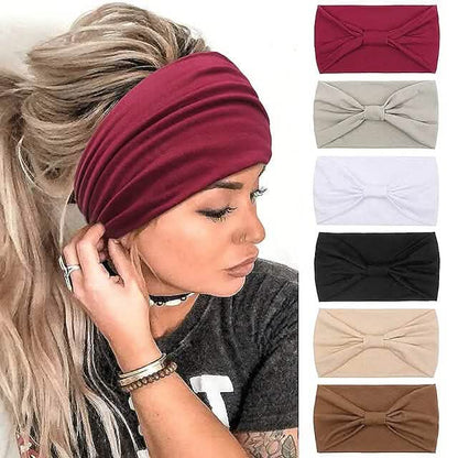 6-Piece: Wide Boho Bandeau Head Bands for Women DailySale