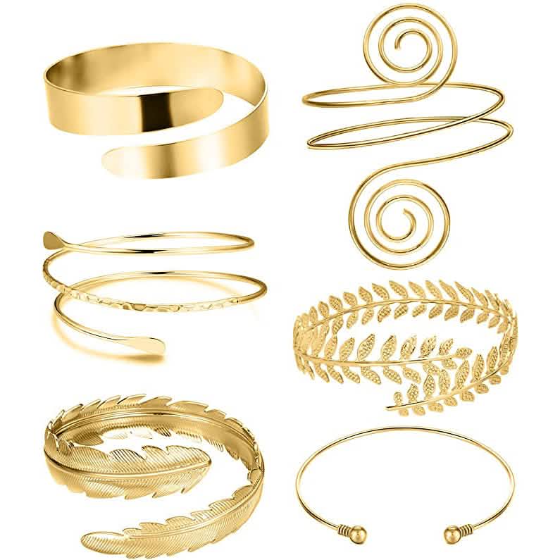 6-Piece: Women's Arm Band Cuff Bracelet DailySale